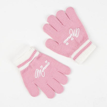 Conjunto de chapéu luvas e cachecol da Minnie Mouse da Disney