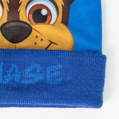 Chase Paw Patrol hat and gloves set