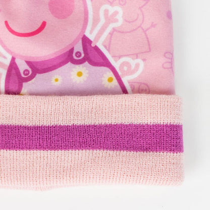 Zestaw czapka i rękawiczki Peppy Pig