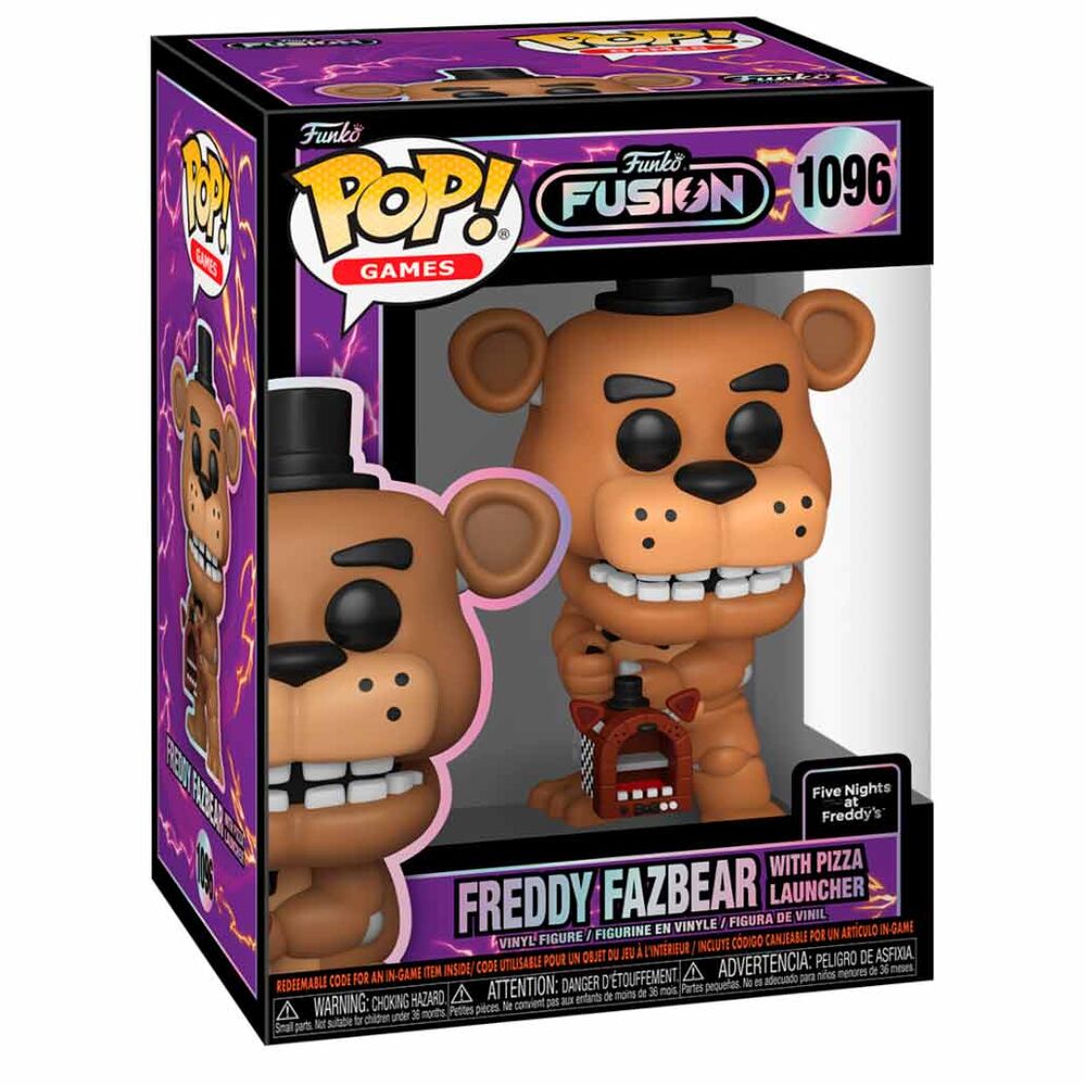 pop figure funko fusion five nights at freddys freddy fazbear with pizza launcher