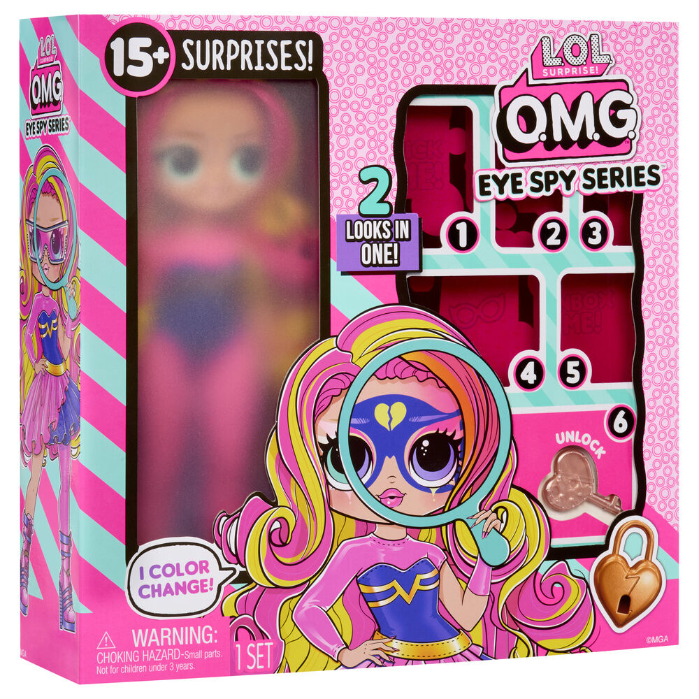 superheroine doll omg eye spy lol surprise
