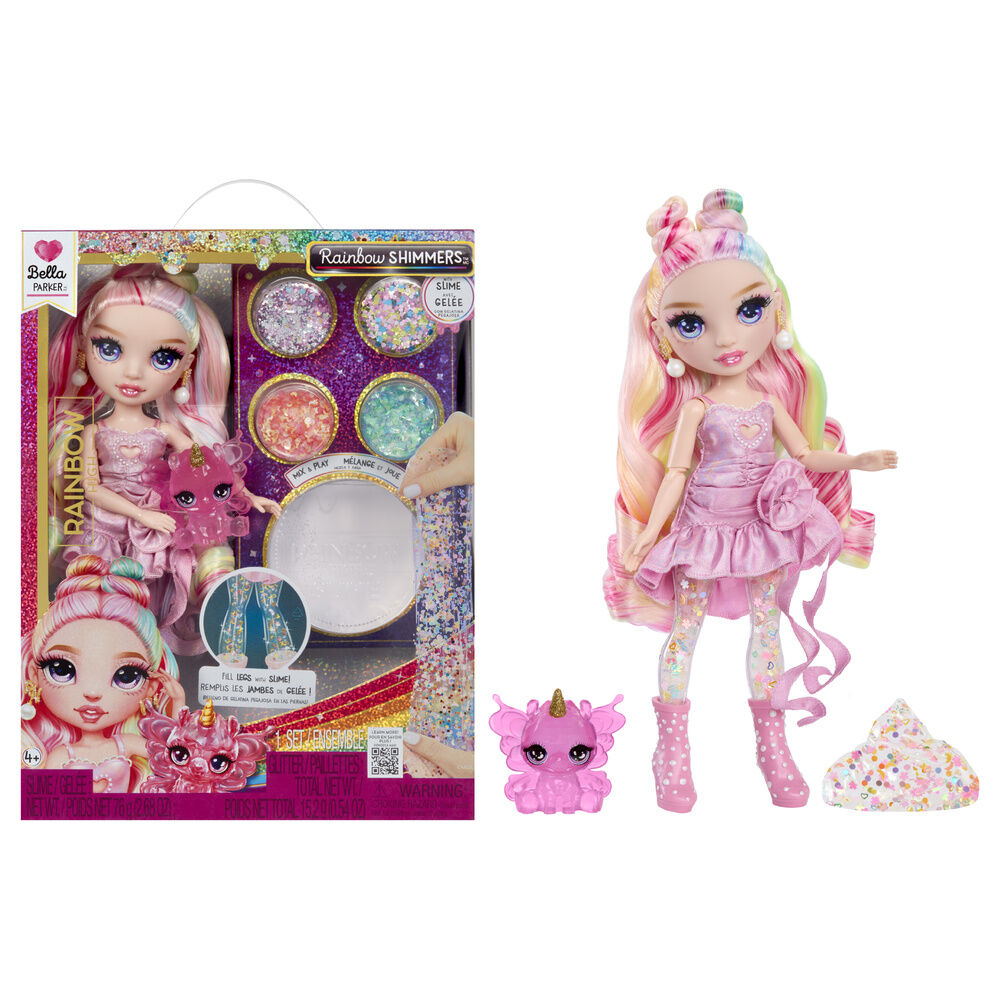 bella feature fantasy rainbow shimmers rainbow high doll