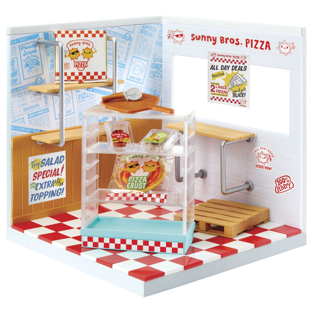 Playset Miniverse Faça Você Mesmo Mini Espaços Pizzaria