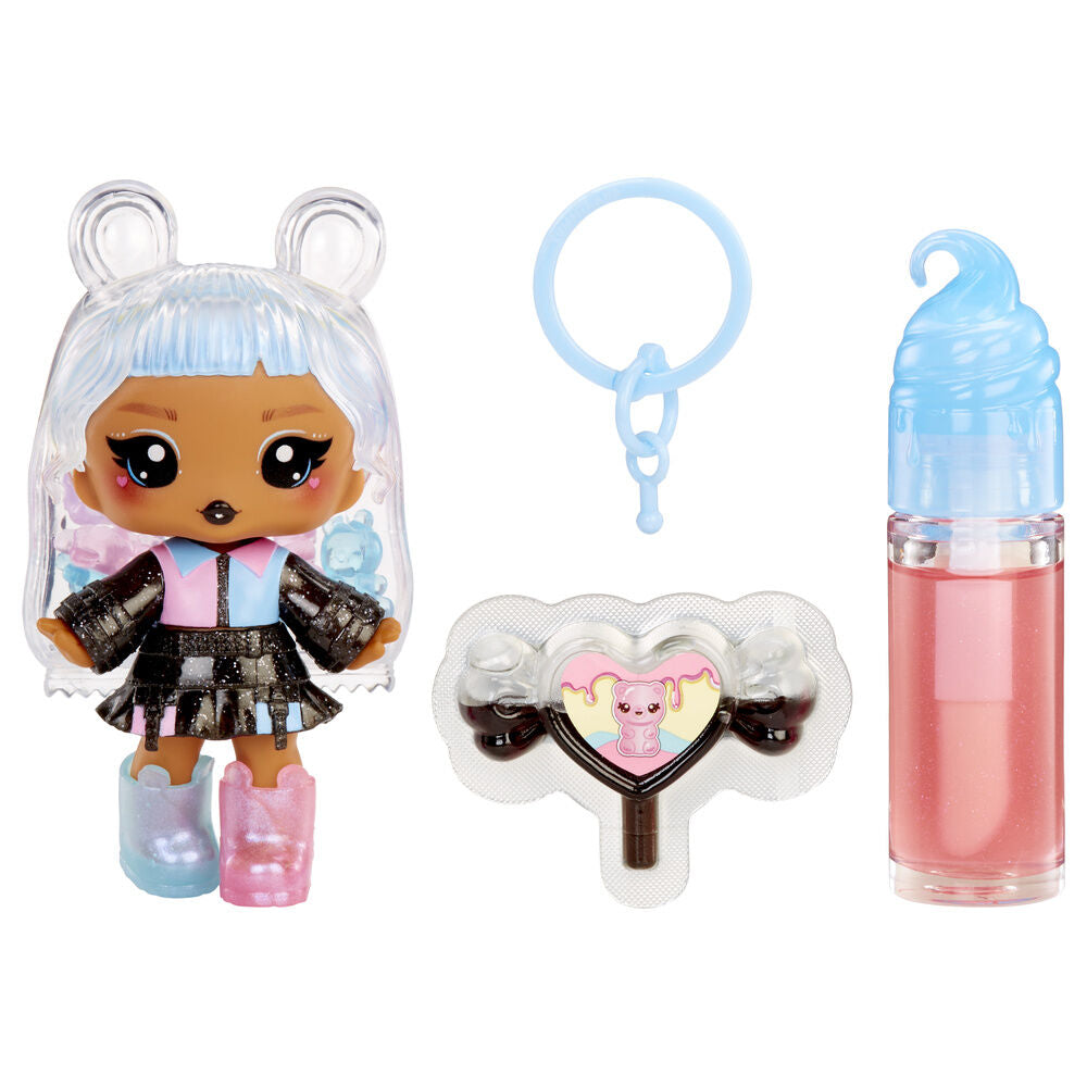 Mini boneca + gloss labial Sortimento de doces raros Yummiland