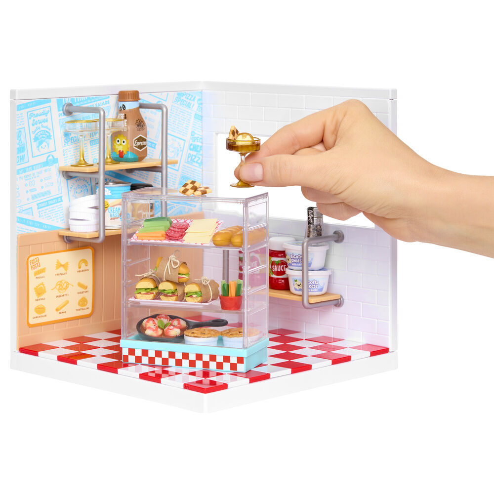 Playset Miniverse Faça Você Mesmo Mini Espaços Pizzaria