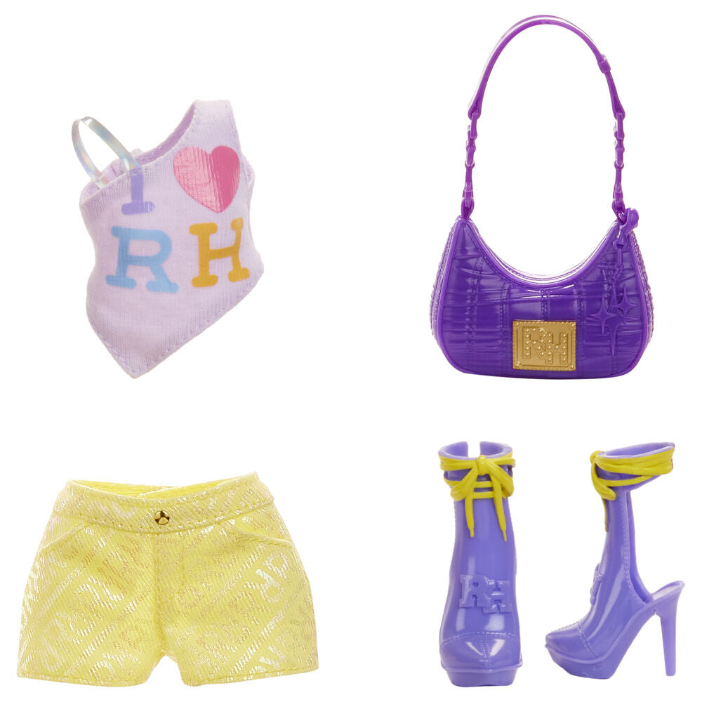 Violeta minha boneca Rainbow High com estilo fashion