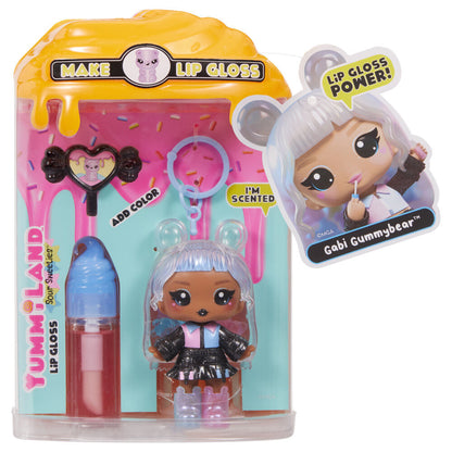 Mini boneca + gloss labial Sortimento de doces raros Yummiland
