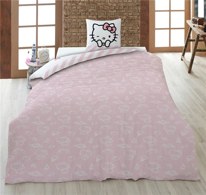 Copripiumino Hello Kitty per letto da 90 cm in cotone
