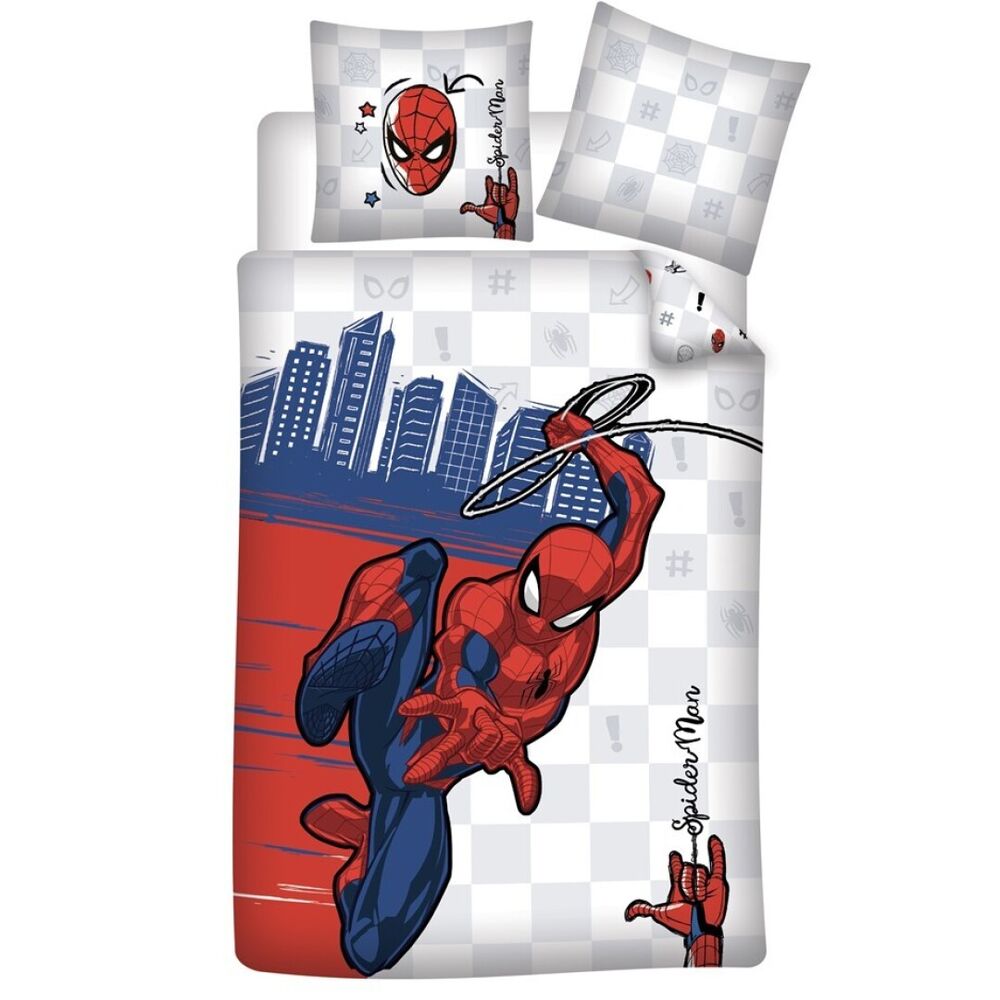 spiderman marvel duvet cover for 90cm bed  cotton