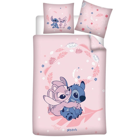 nordic cover angel & stitch disney bed 90cm polycotton