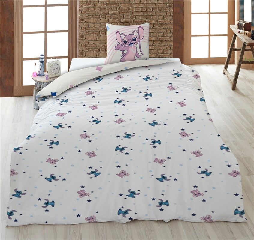 Pokrowiec Nordic Angel & Stitch Disney łóżko 90cm polibawełna