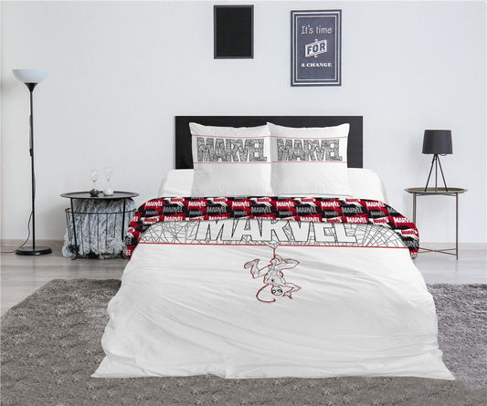 Spiderman Marvel Bettbezug für 135 cm breites Bett Baumwolle