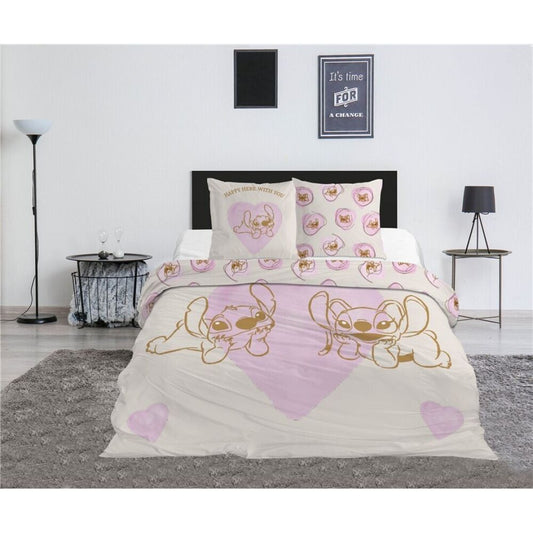 stitch & angel disney bed 135cm polycotton