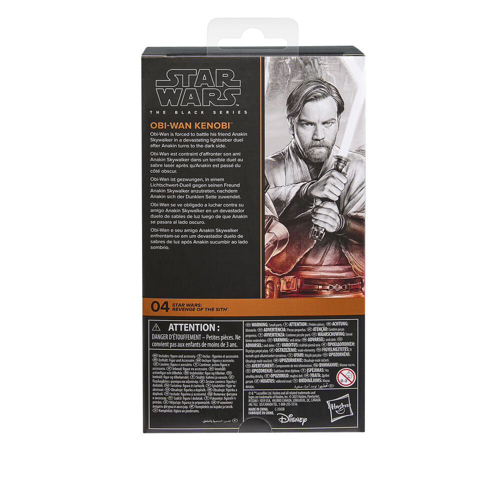 Figura de Obi Wan Kenobi de Star Wars: La Venganza de los Sith 15 cm.