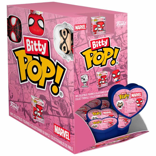 figure mystery bitty pop marvel spiderman valentine's day