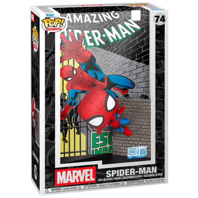 pop figure comic cover marvel spider man exclusive