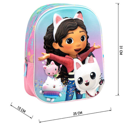 Plecak 3D Domek dla lalek firmy aaby 31 cm