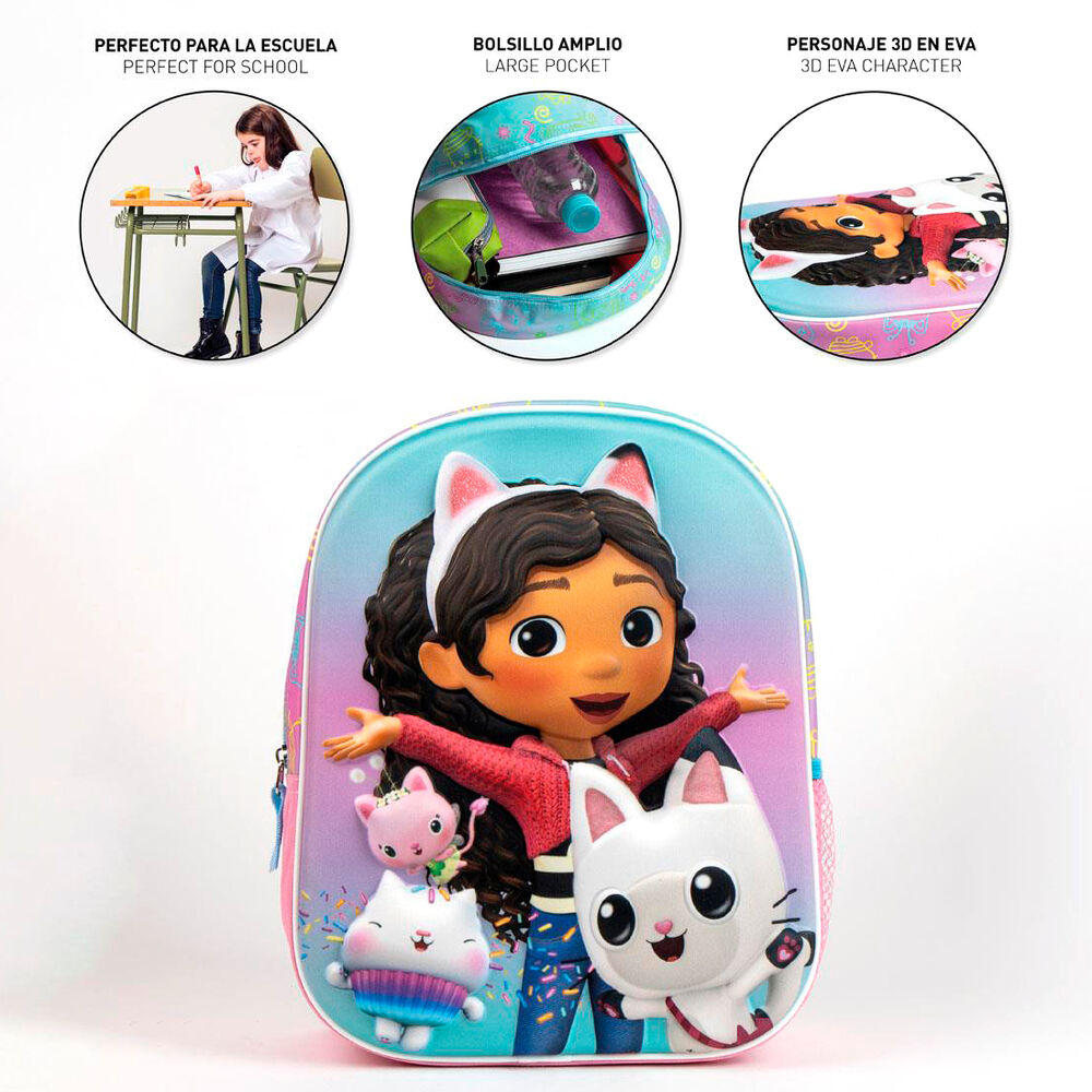 Plecak 3D Domek dla lalek firmy aaby 31 cm