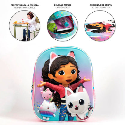 Plecak 3D Domek dla lalek firmy aaby 31 cm