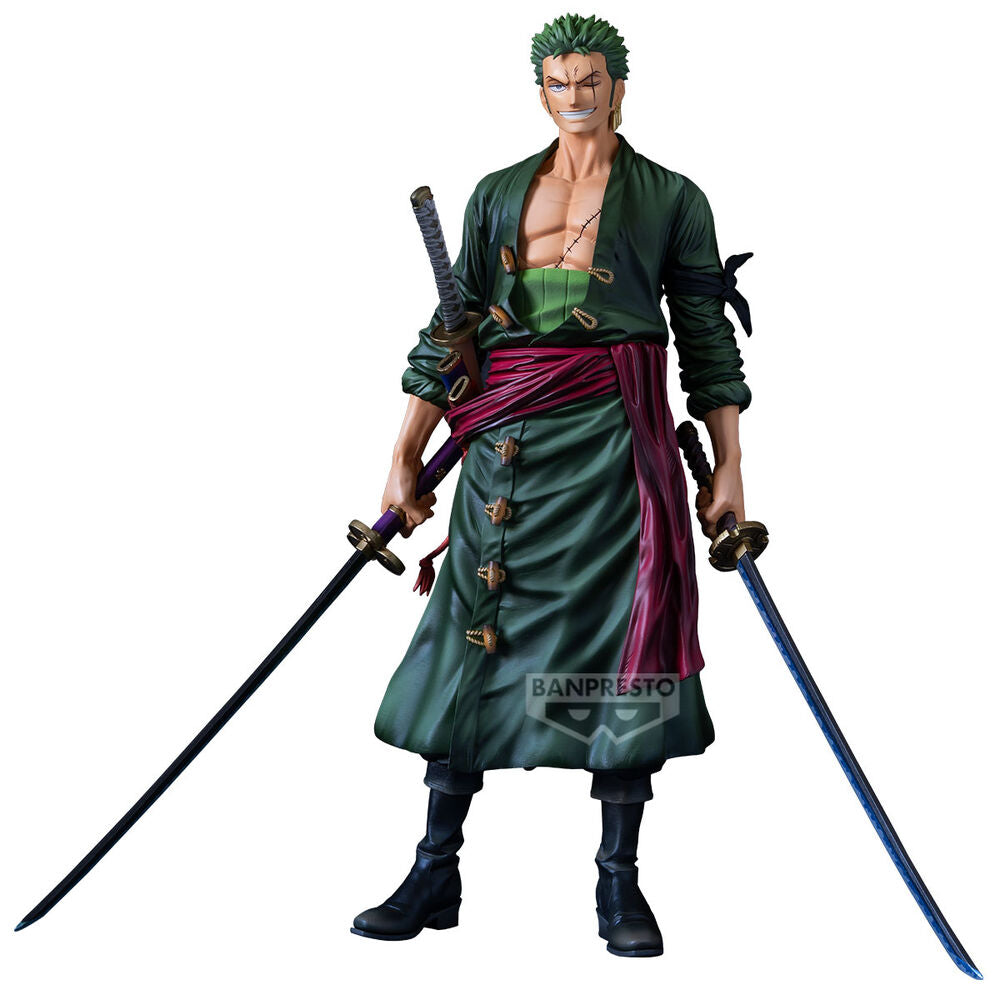 figure roronoa zoro premium the brush one piece 30cm
