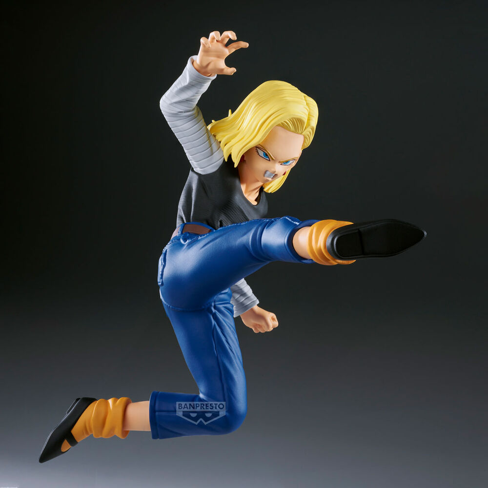 Set 2 figures Android 18 & Mr. Satan Match Makers Dragon Ball Z 11 8cm