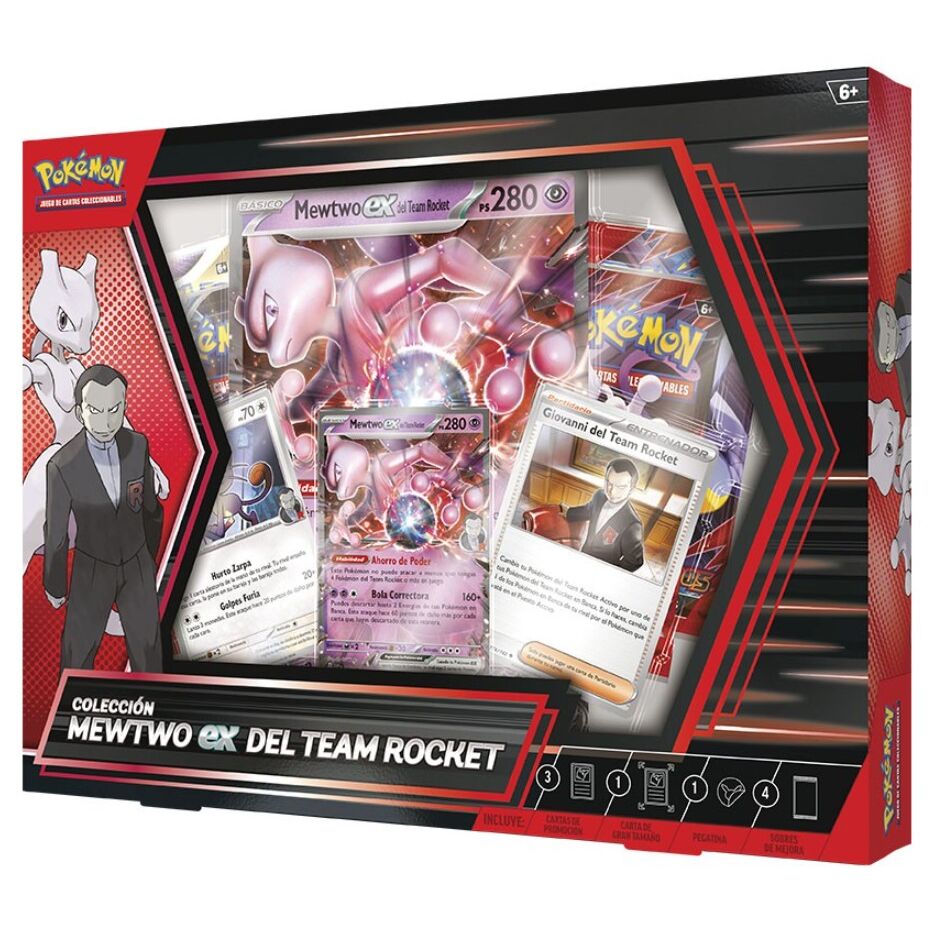 Mewtwo EX Team Rocket Together Pokémon Adventures Blister Pack (Spanish)