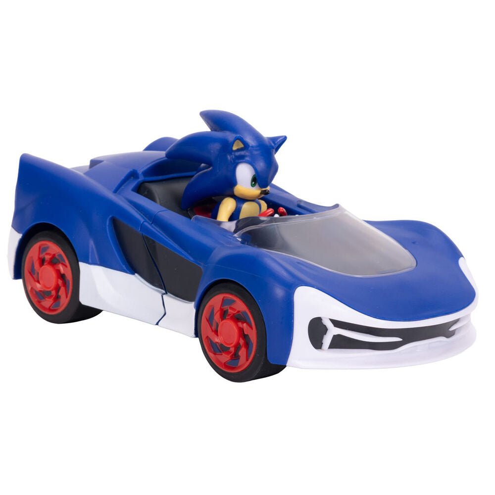 Sonic the Hedgehog Fahrzeug + Figur 7 cm  verschiedene Größen