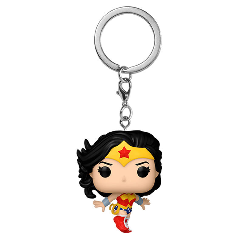 pocket pop dc comics wonder woman keychain