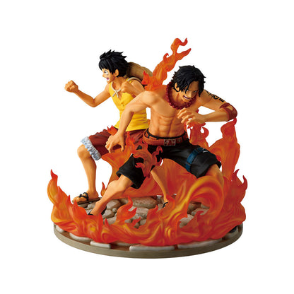 figure ichibansho ace & luffy dramatic memories one piece 15cm
