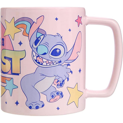 Disney Angel & Stitch Plush Mug Cover 440ml