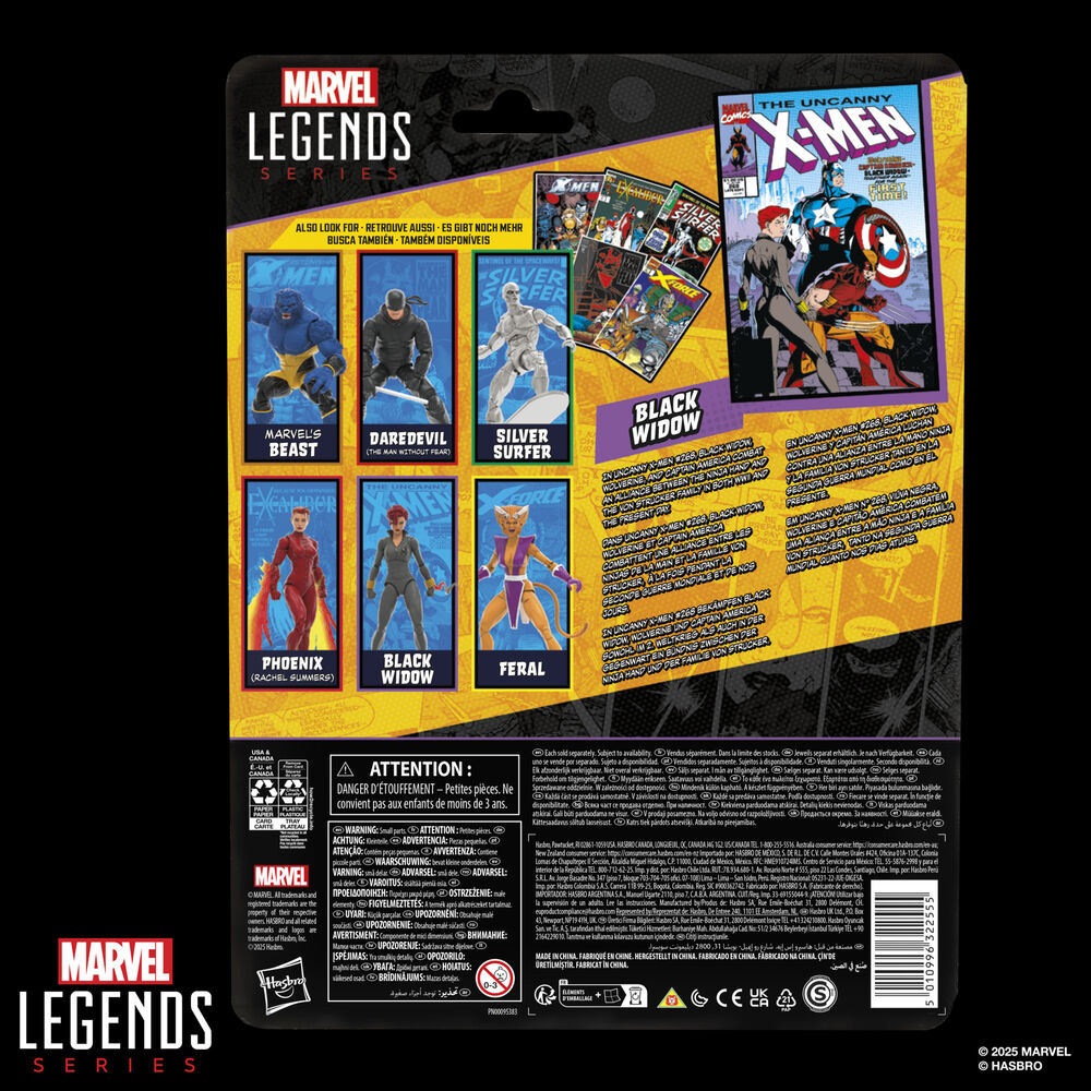 Figura de Black Widow serie Marvel Legends 15 cm