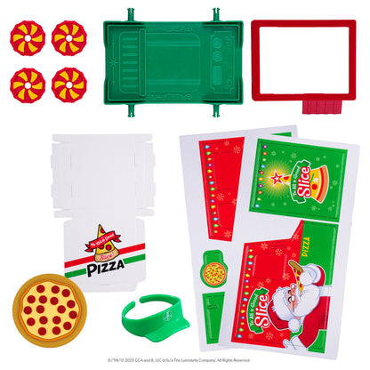 Akcesoria do dostawy pizzy Elf na półce