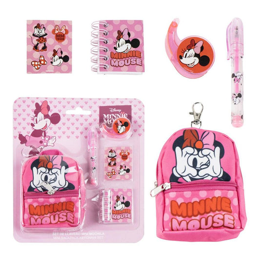 minnie mouse disney mini backpack stationery set