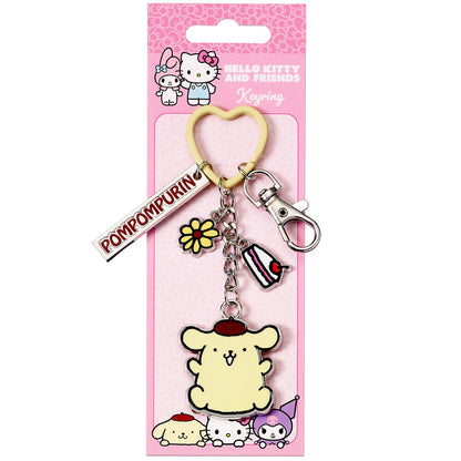 pompompurin hello kitty keychain