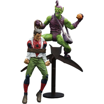 green goblin & peter parker marvel select figures 15cm