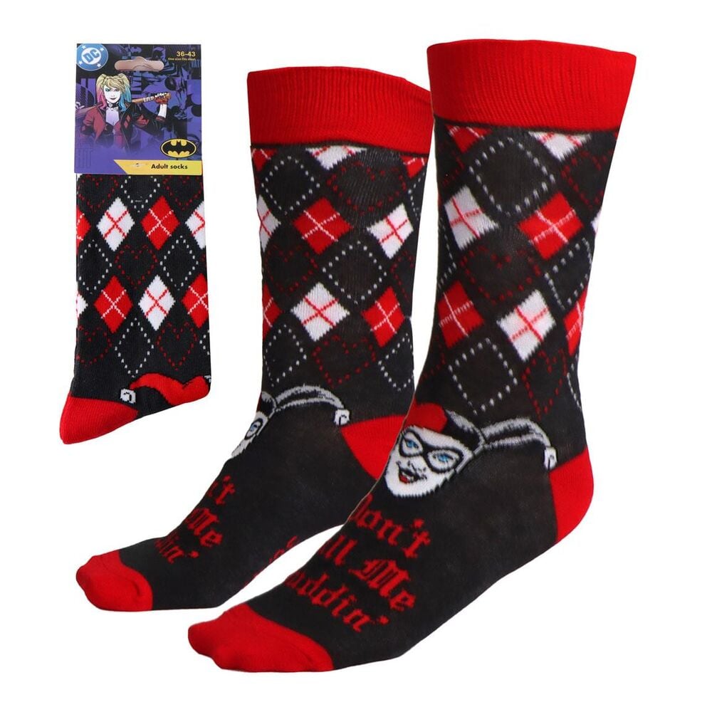 Harley Quinn DC Comics adult socks