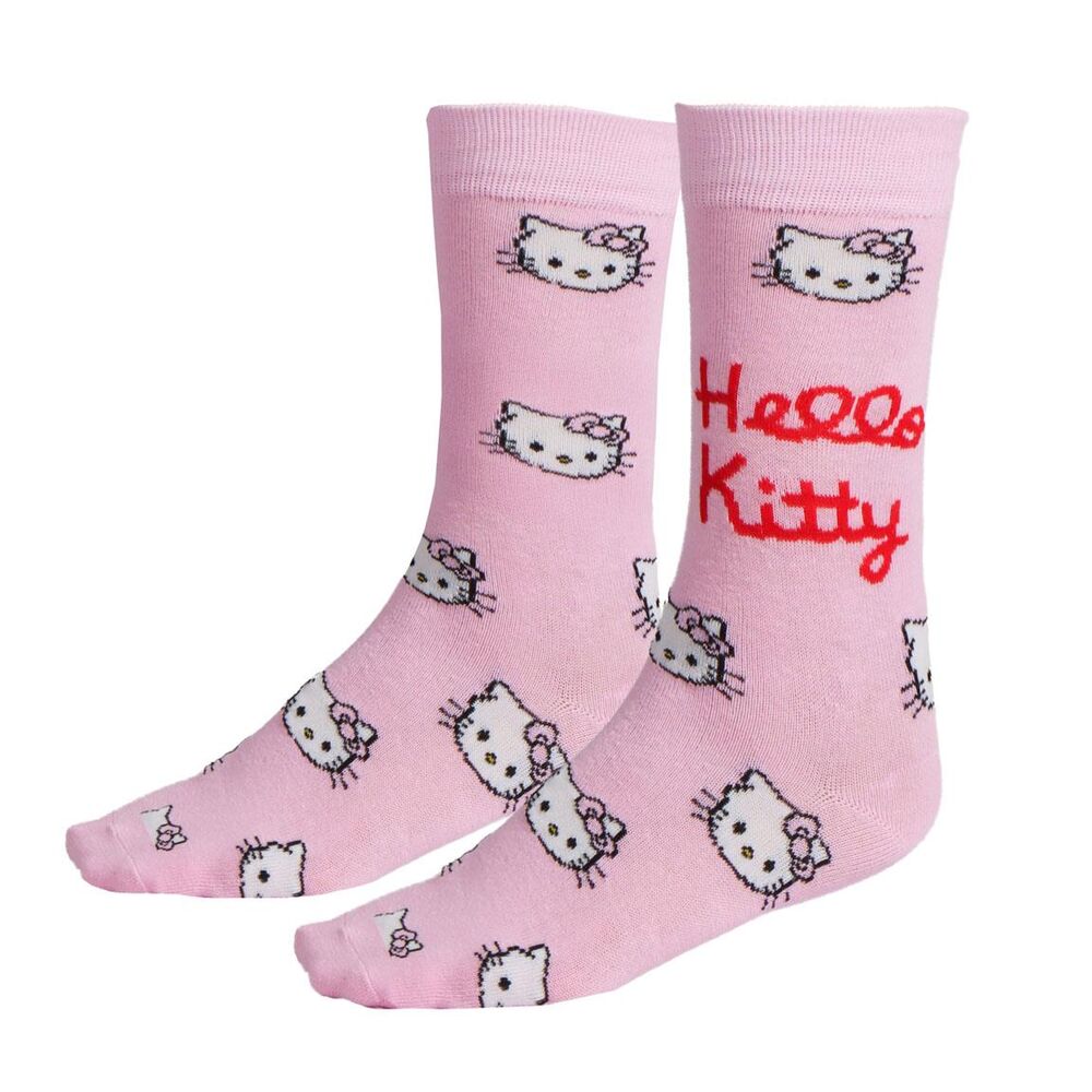 Lot de 3 paires de chaussettes Hello Kitty pour adultes