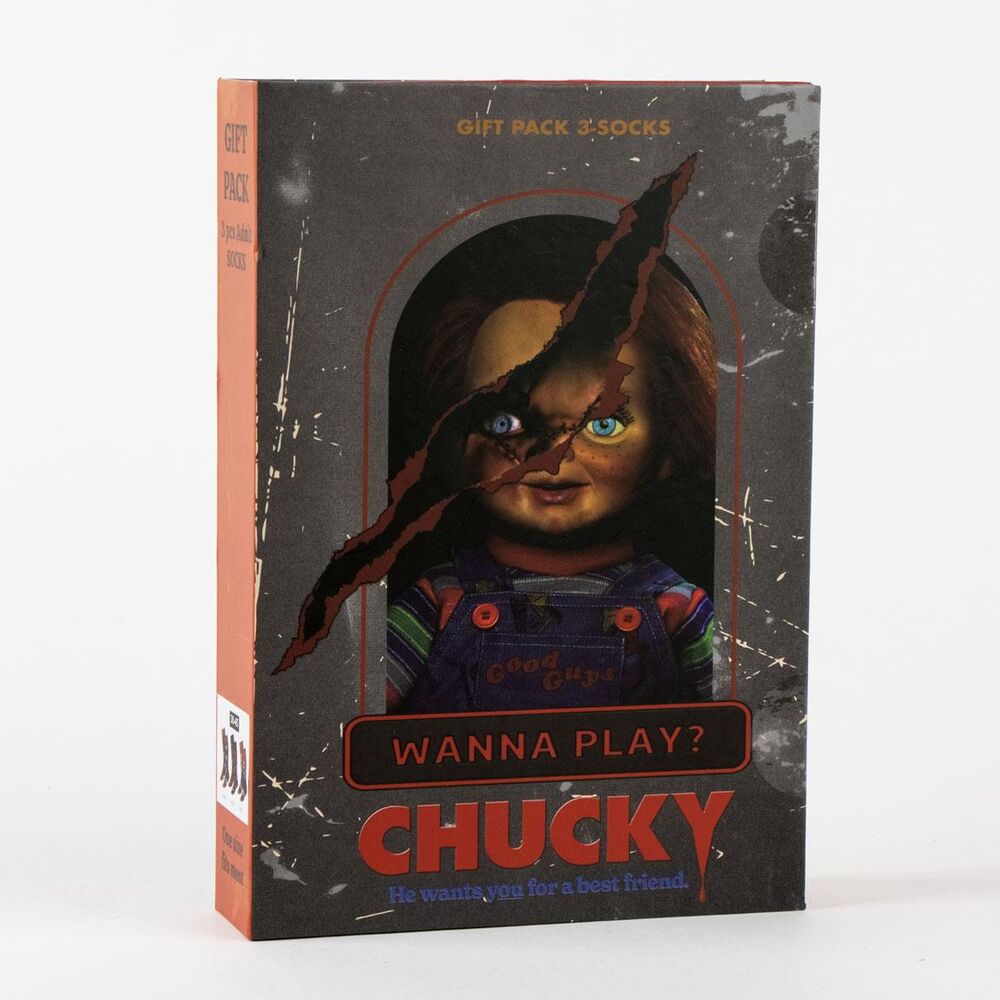 Zestaw 3 skarpetek dla dorosłych Chucky
