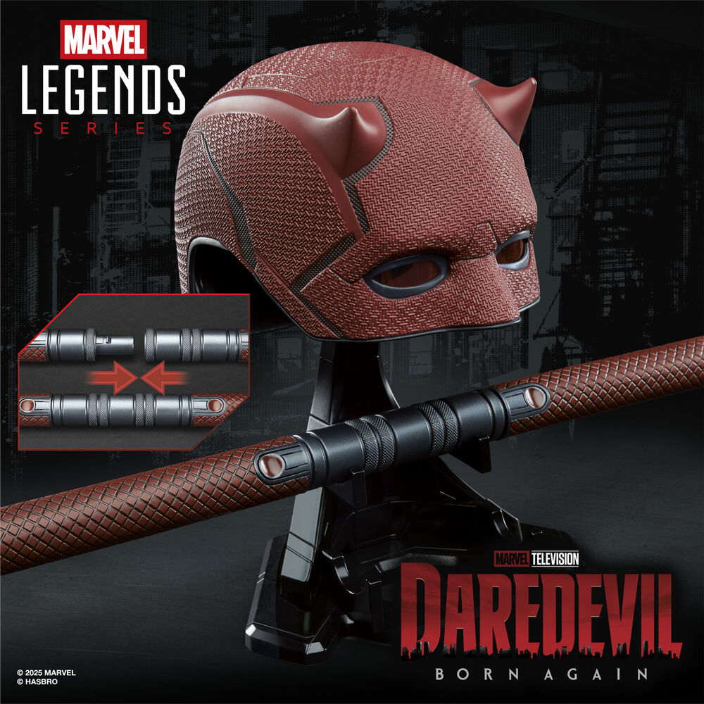 Replika maski + laska bojowa Born Again Daredevil Marvel Legends Series