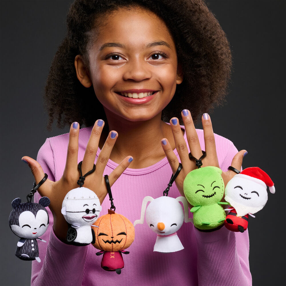 Conjunto de chaveiros de pelúcia do filme "O Estranho Mundo de Jack" da Disney