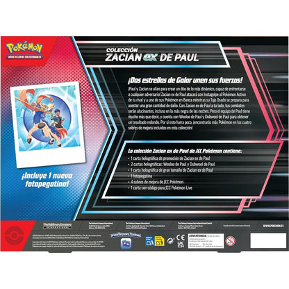 Paul's Zacian Ex Pokemon Cards Blister Pack (Spanish)