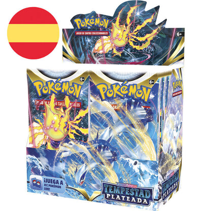 Karty Pokemon Miecz i Tarcza Srebrnej Tempest w języku hiszpańskim