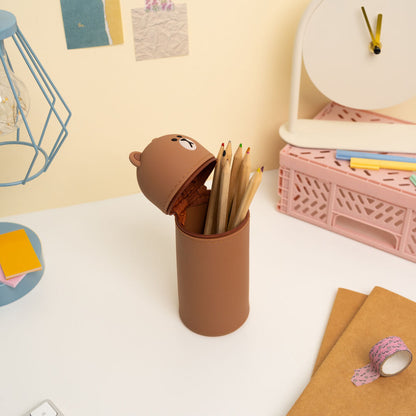 Trousse marron 3D Line Friends