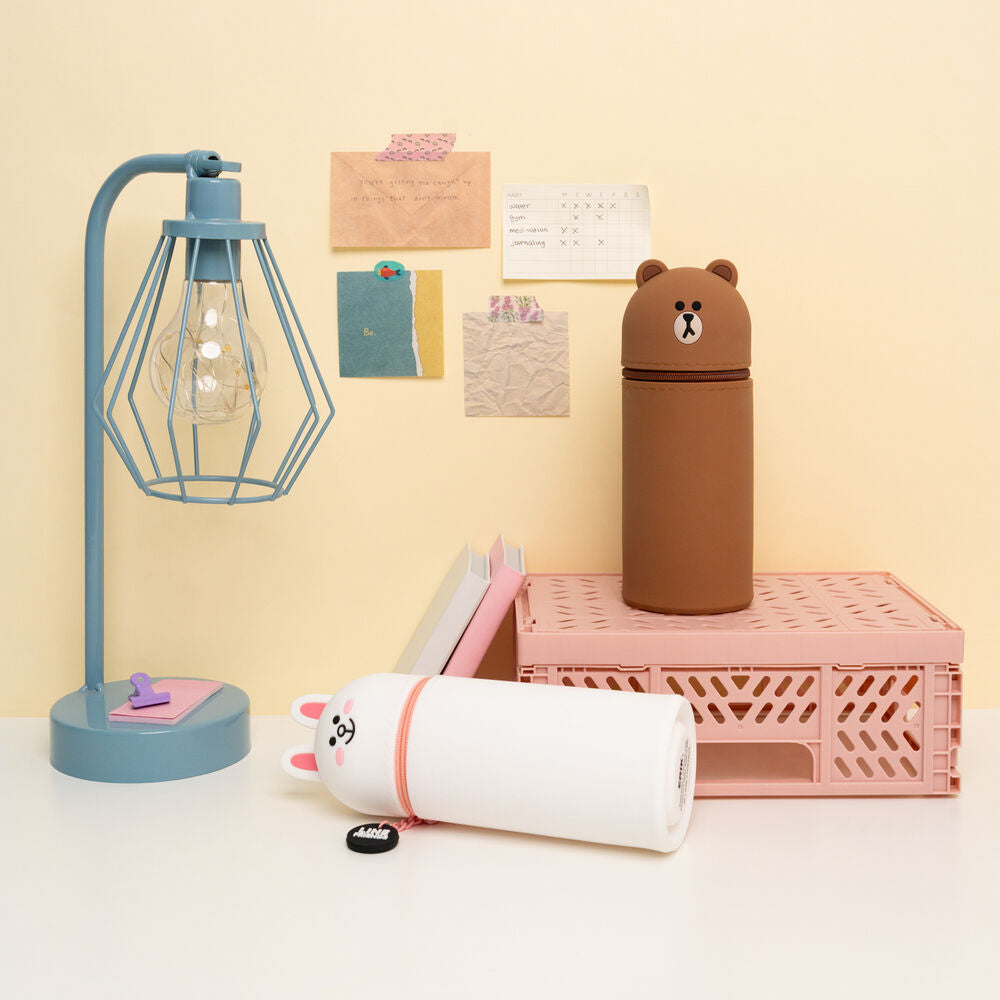 Trousse marron 3D Line Friends