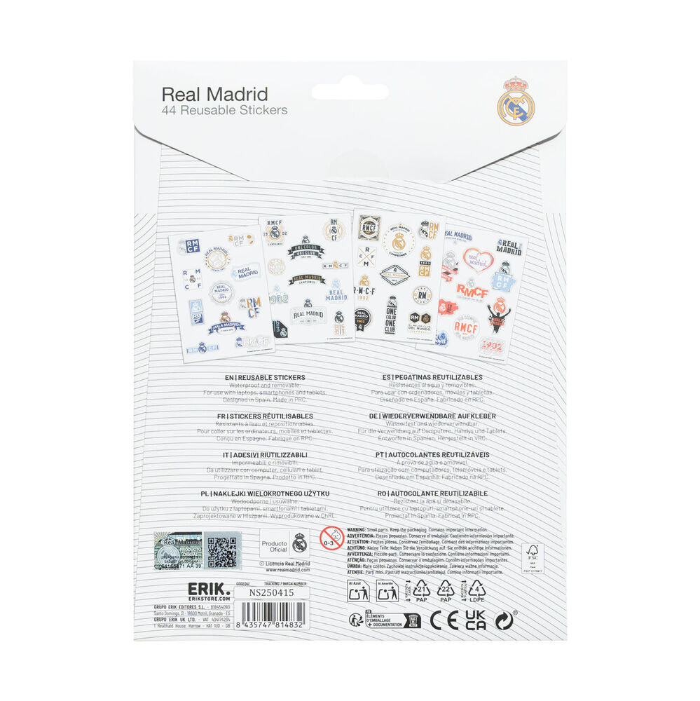 Reusable Real Madrid Stickers