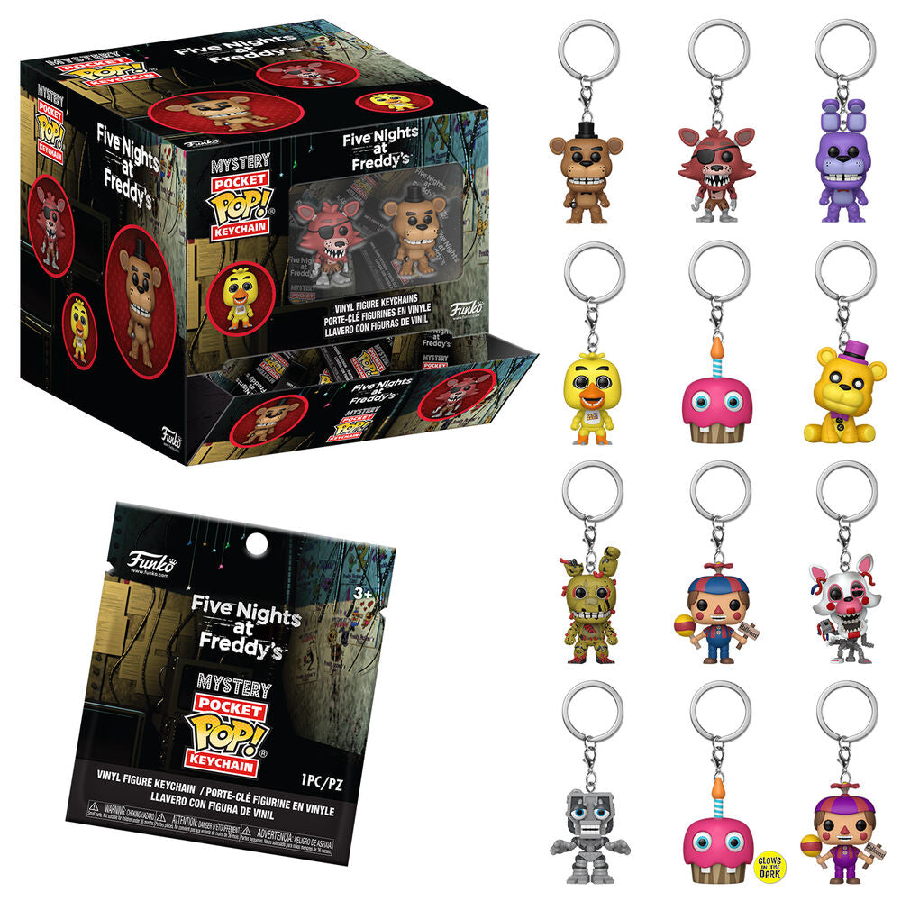 pocket pop mystery five nights at freddys keychain assorted