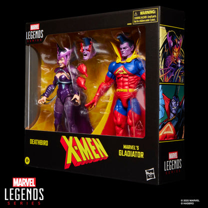 Blister 2 figurki Deathbird i Marvel's Gladiator X Men seria Marvel Legends 15 cm