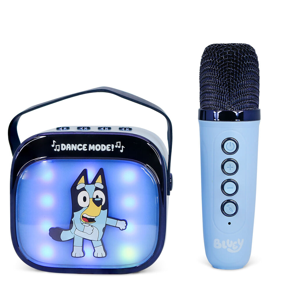 bluey led karaoke speaker and microphone