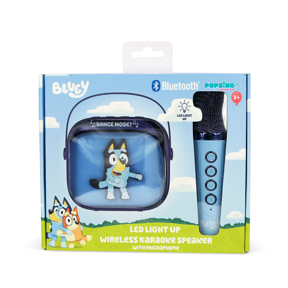 Altoparlante e microfono karaoke a LED Bluey