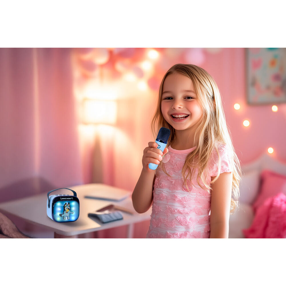 Altoparlante e microfono karaoke a LED Bluey